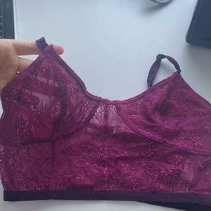 Free people small purple magenta bralette